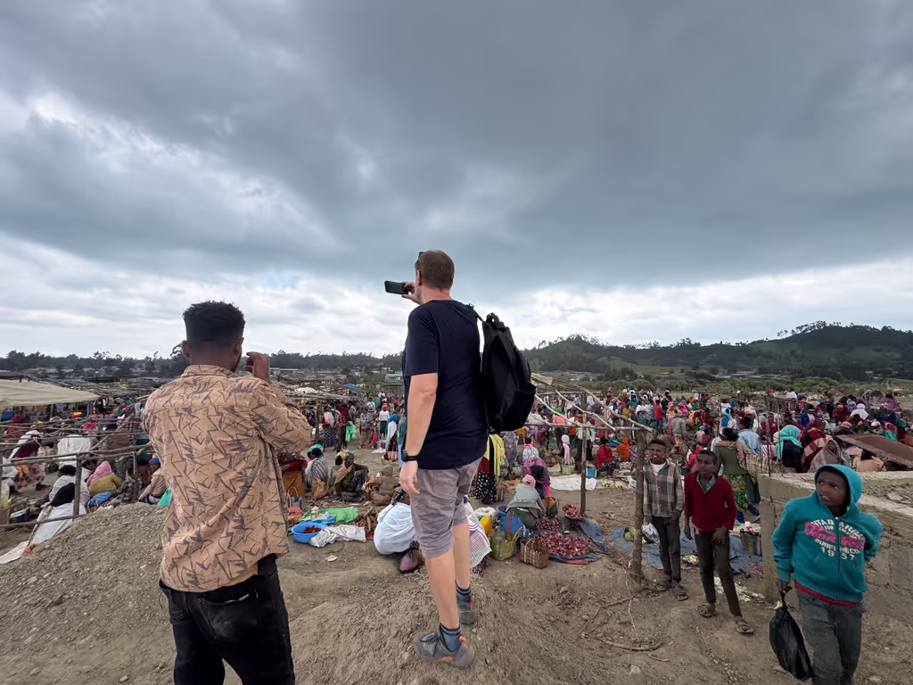 Addis Ababa Private Tour - At Wenchi Sunday local Market