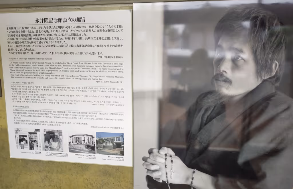 Nagasaki Private Tour - Dr.Nagai's photo in the museum