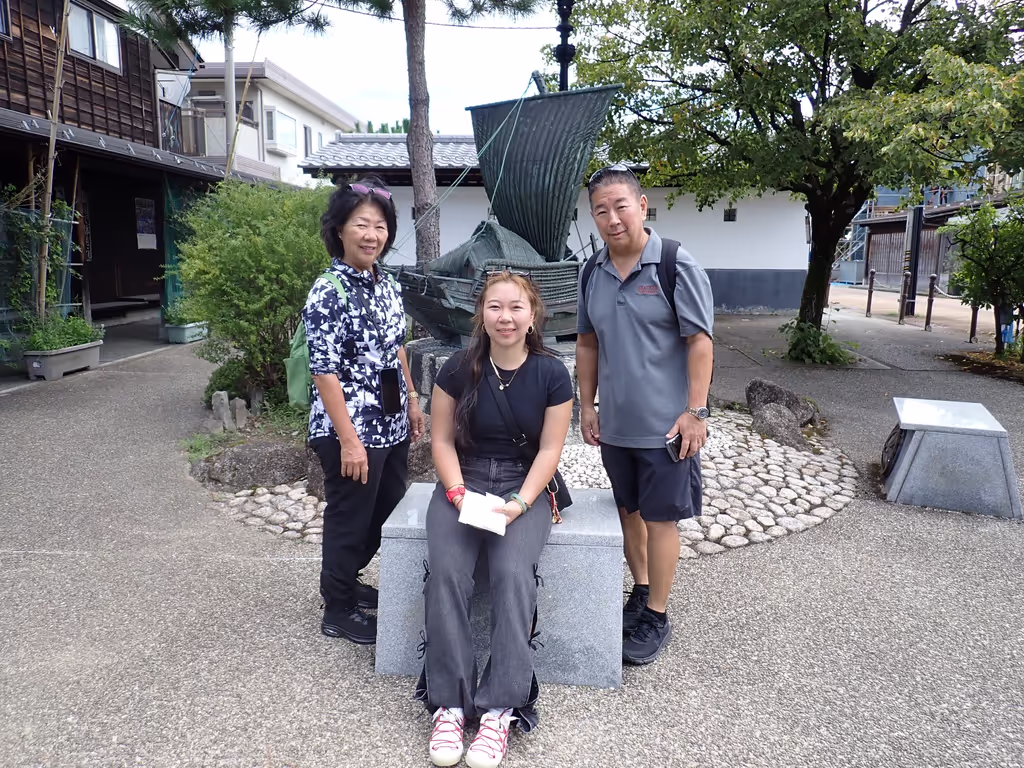 Toyama Private Tour - The Statue of Kitamae Cargo Ship in Iwase