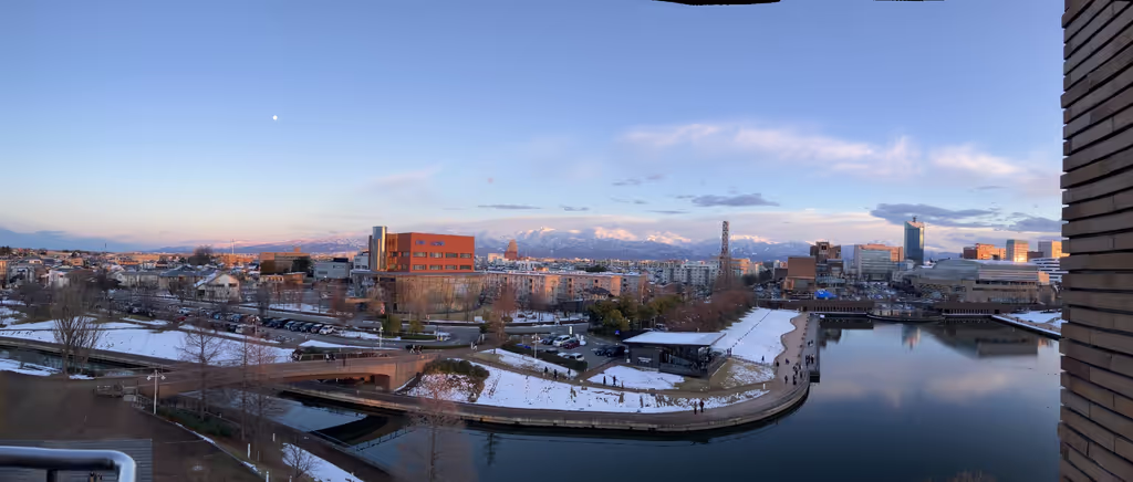 Toyama Private Tour - The Tateyama Mountain Range from Kansui Park
