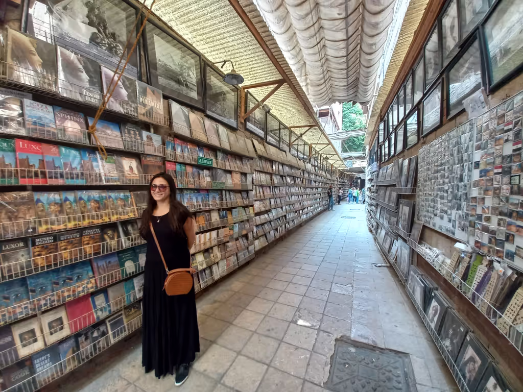 Cairo Private Tour - At a Book Store on the way to the Cavern Church