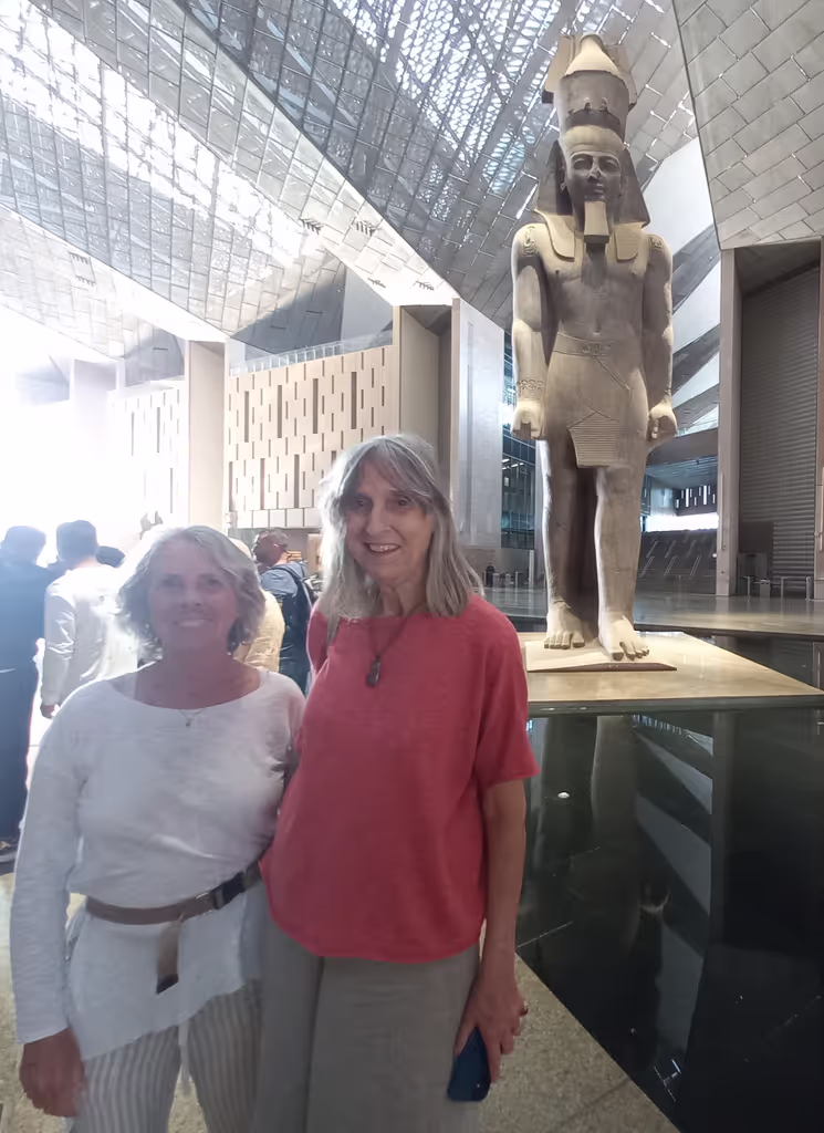 Giza Private Tour - In front of the gigantic statue of King Ramses II