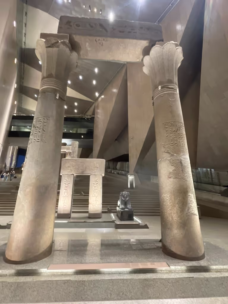 Giza Private Tour - A wonderful gate from an ancient temple