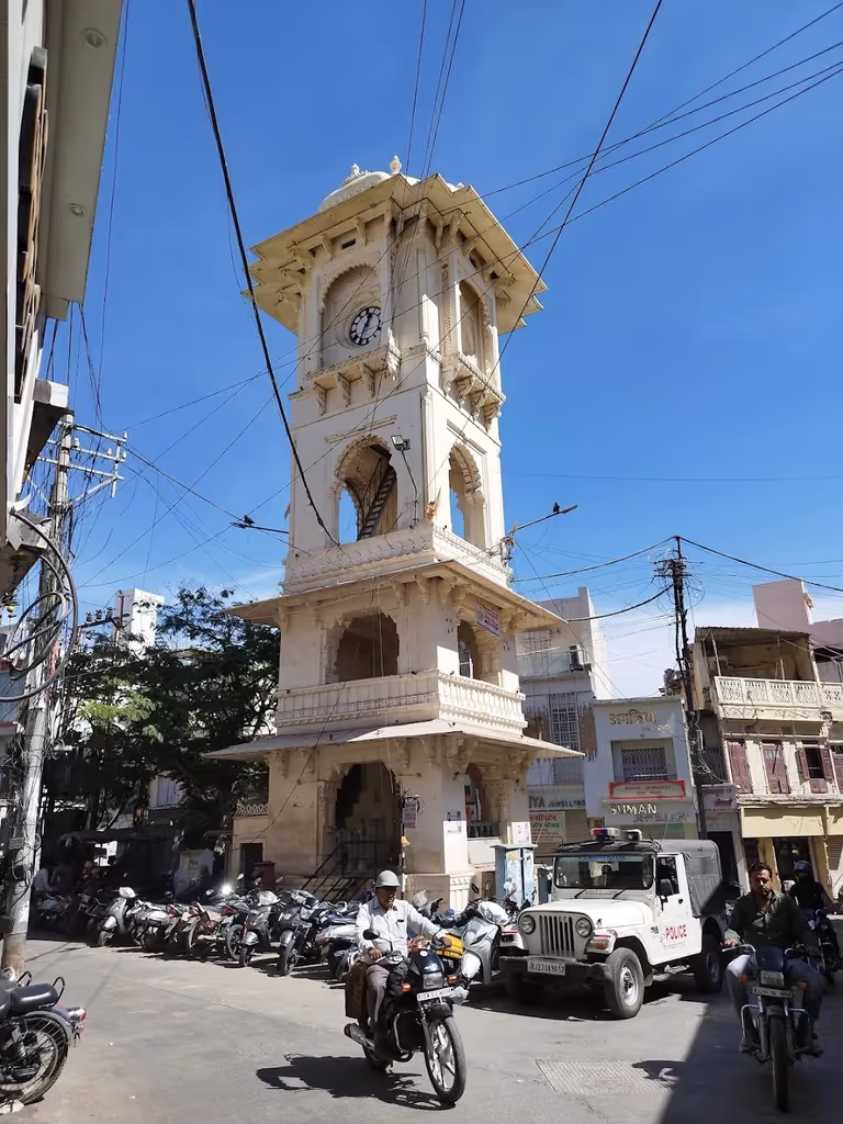 Udaipur Private Tour - Clock Tower old city