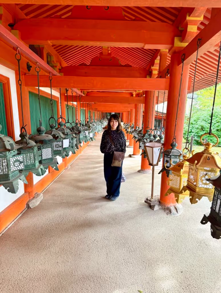 Osaka Private Tour - Lanterns and serene forest setting