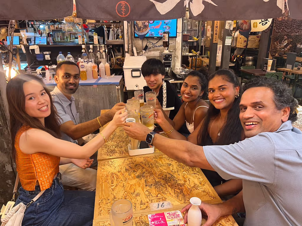 Tokyo Private Tour - Cheers to great food and even greater friends!