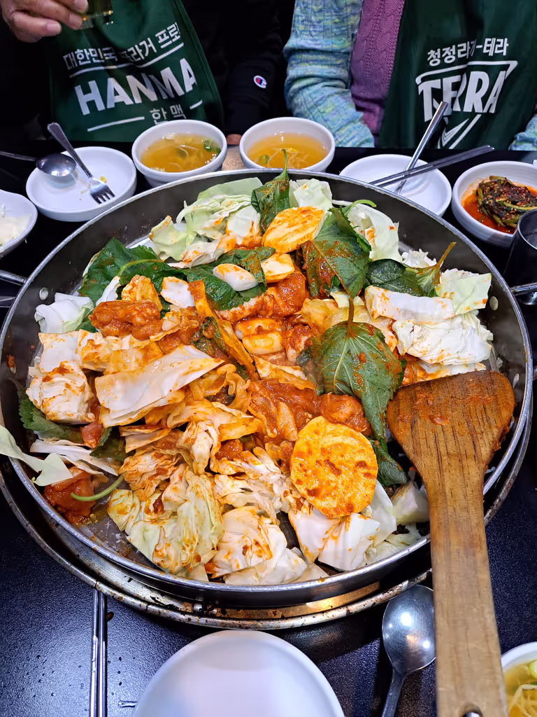 Seoul Private Tour - Dakgalbi (stir-fried spicy chicken)