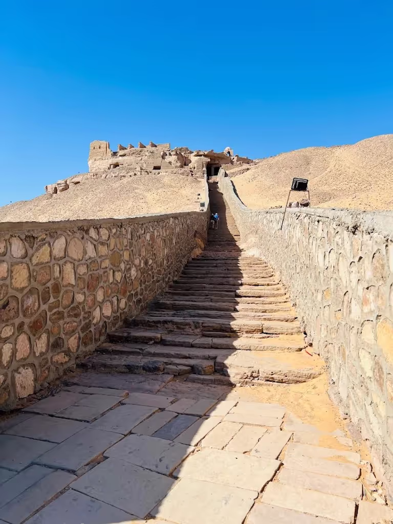 Aswan Private Tour - Ascending steps to the entrance