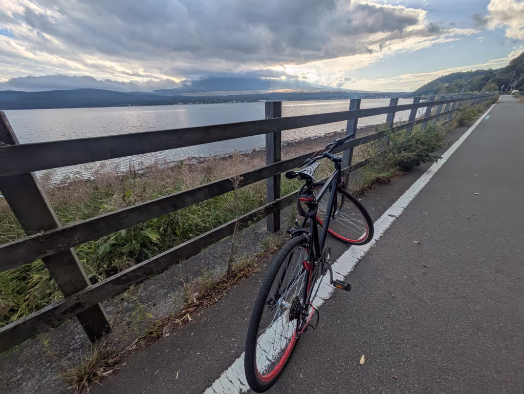 Mount Fuji Private Tour - Bike and bike line at Lake Yamanaka