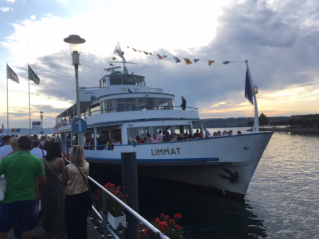 Zurich Private Tour - boarding Motorship Limmat