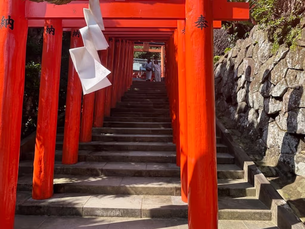 Miyazaki Private Tour - Torii at Udo Shrine