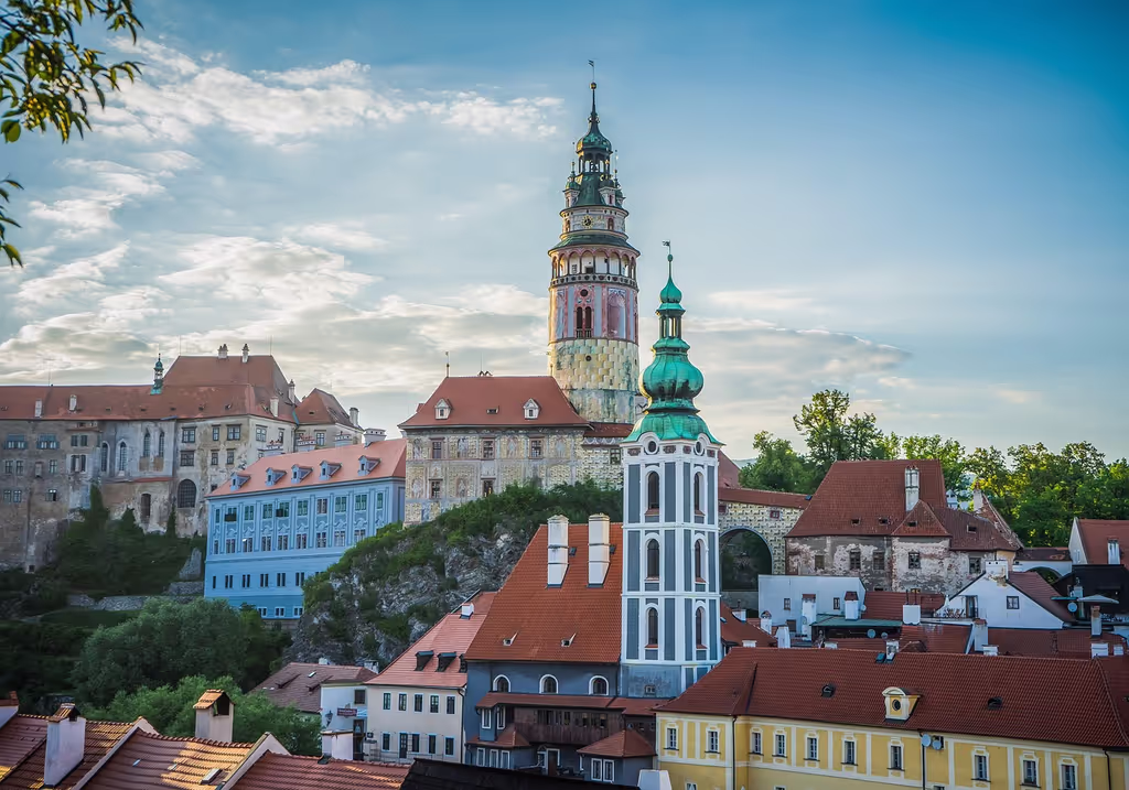 Prague Private Tour - Iconic Český Krumlov Castle with towers.