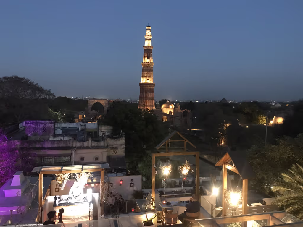 Delhi Private Tour - Ambawatta complex view from some restaurants