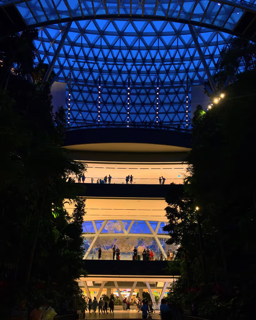 Singapore Private Tour - JEWEL by night light