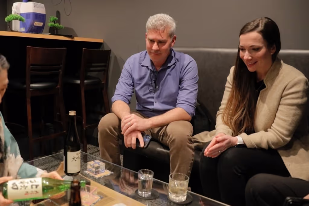 Tokyo Private Tour - Sake Served by a Kimono-Clad Woman