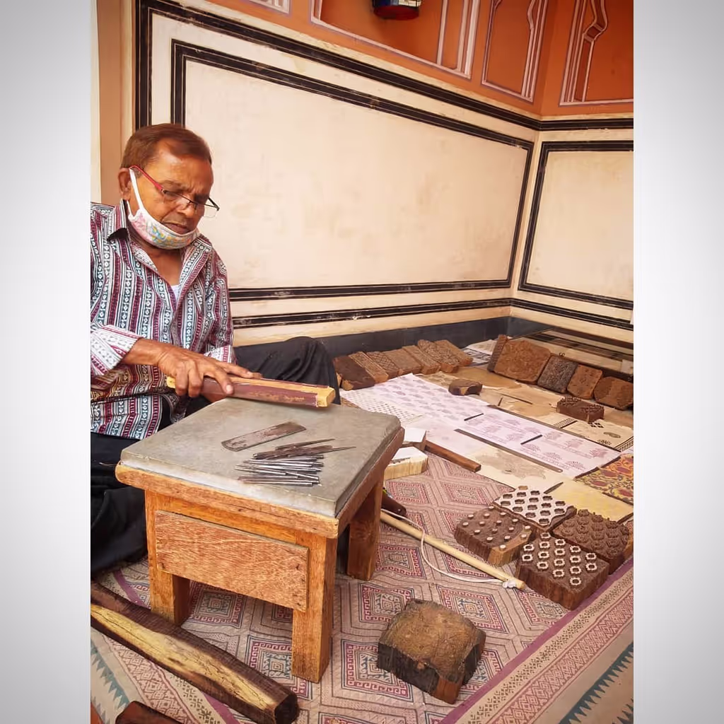 Jaipur Private Tour - Block Printing Workshop