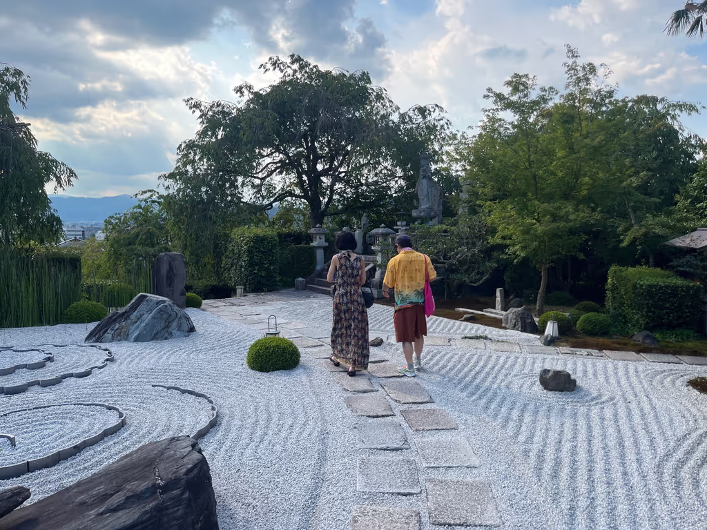 Kyoto Private Tour - A couple of guests walking through Enkōji