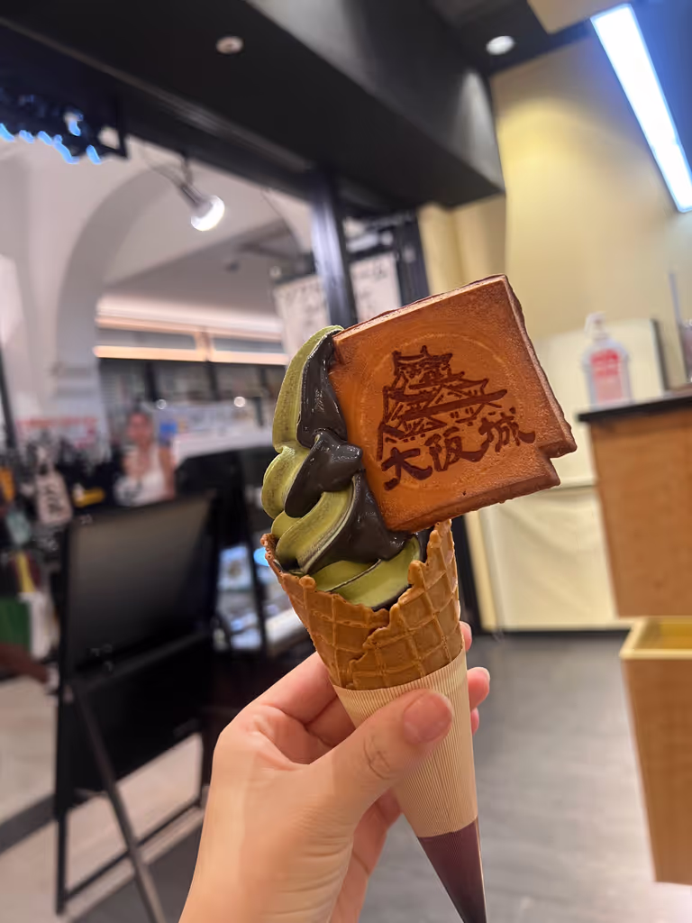 Osaka Private Tour - Soft ice cream