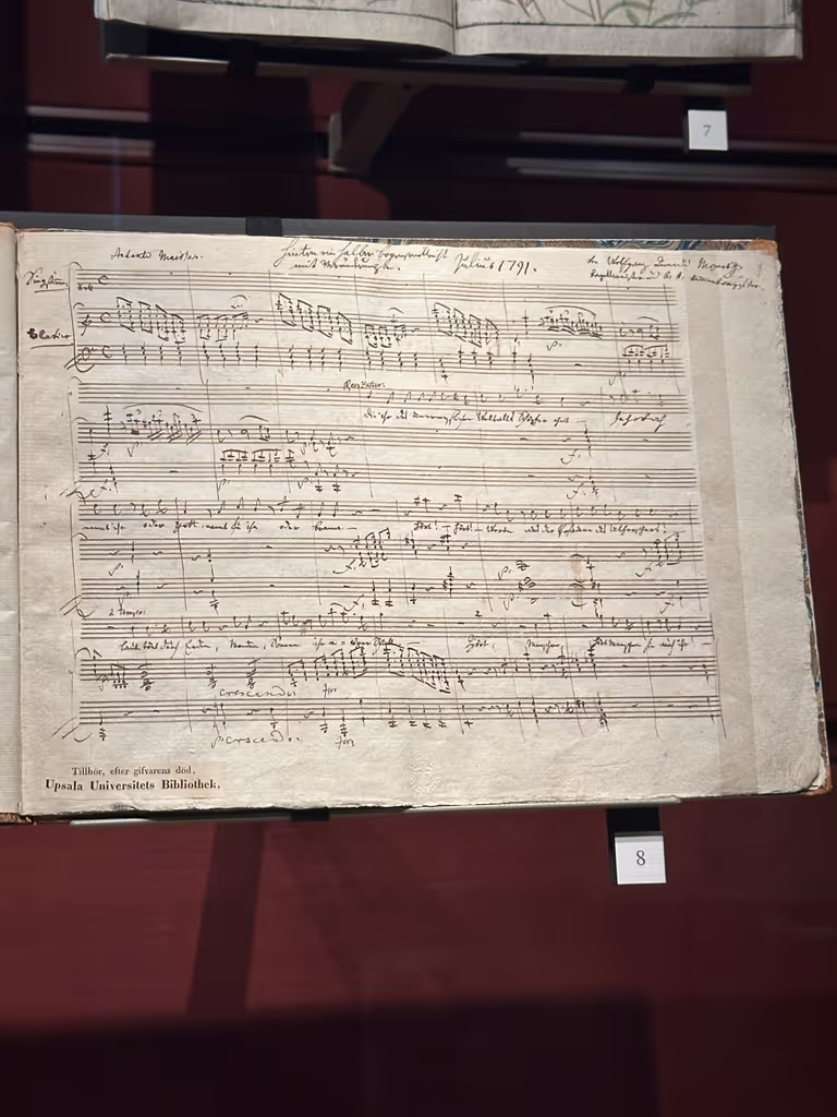 Stockholm Private Tour - Sheet music by Mozart University Library