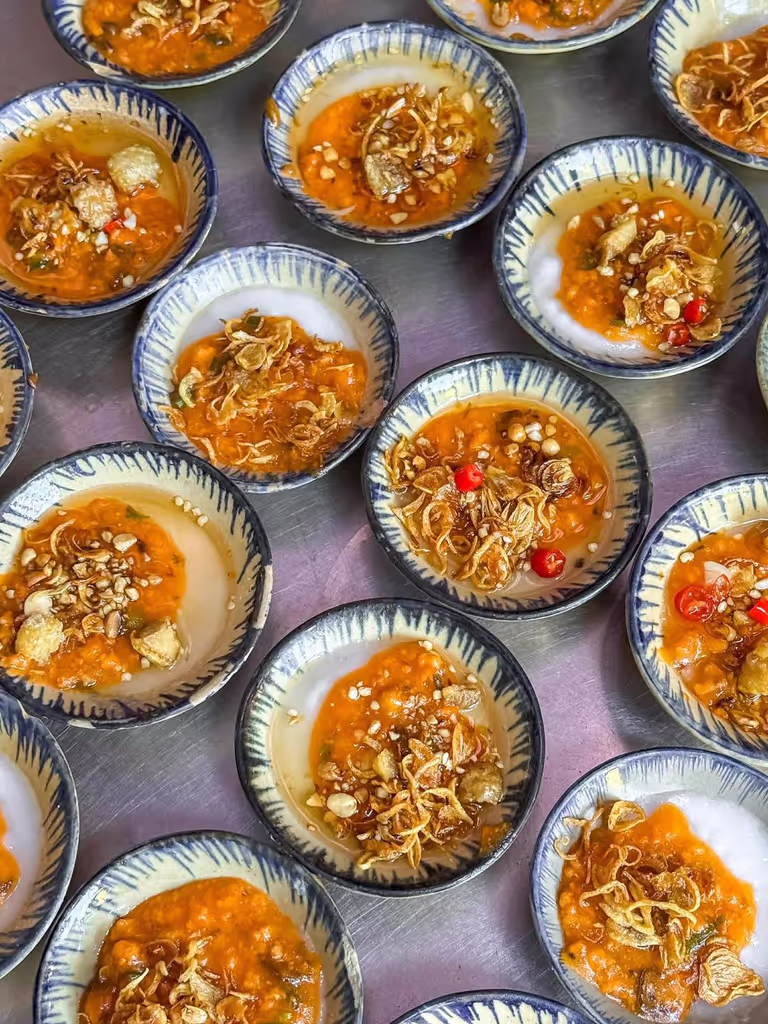 Da Nang Private Tour - banh beo with vegan soup