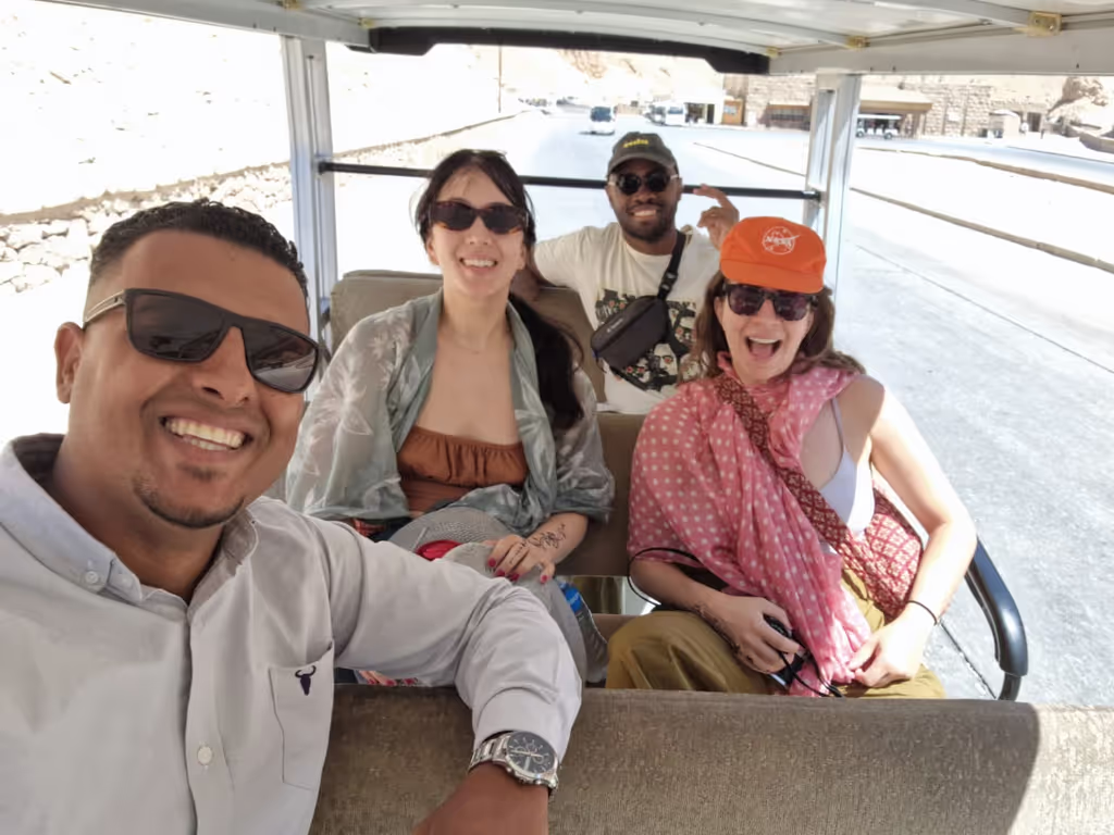 Luxor Private Tour - with our lovely clients at Valley of the kings