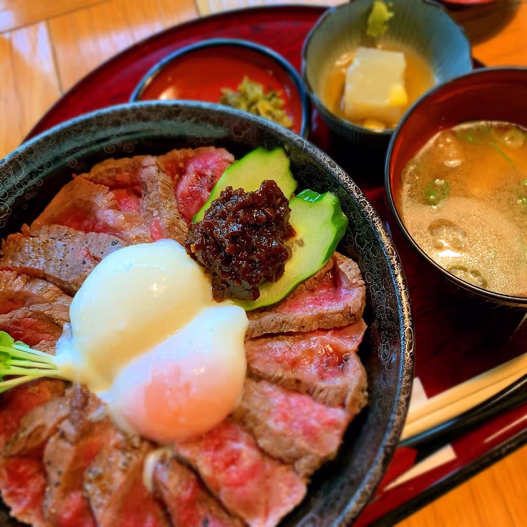 Kumamoto Private Tour - Aka Ushi Don (Japanese red beef bowl)