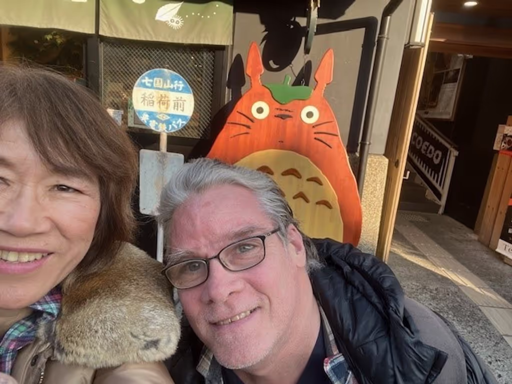 Saitama Private Tour - In front of Ghibli store