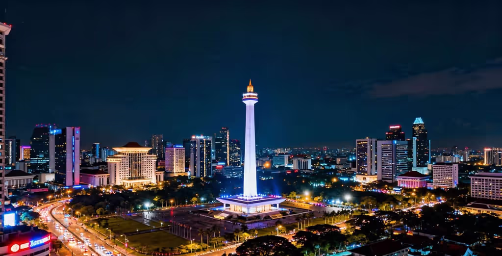 Jakarta Private Tour - National Monument at Night