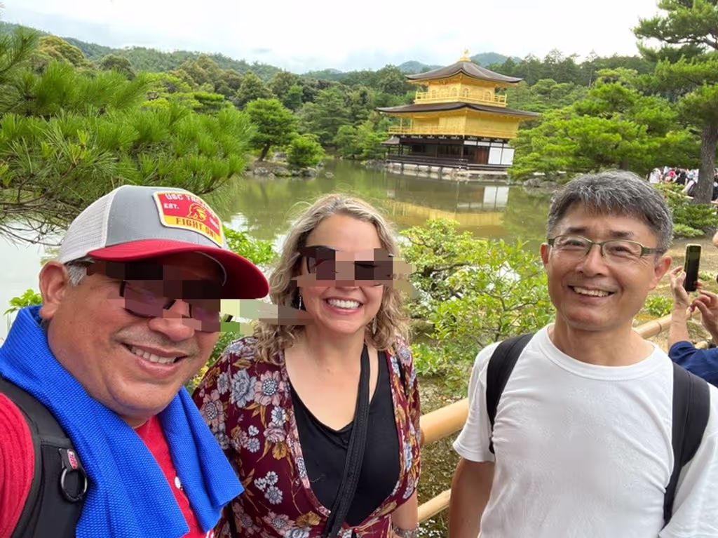 Kyoto Private Tour - With guests at Golden pavilion