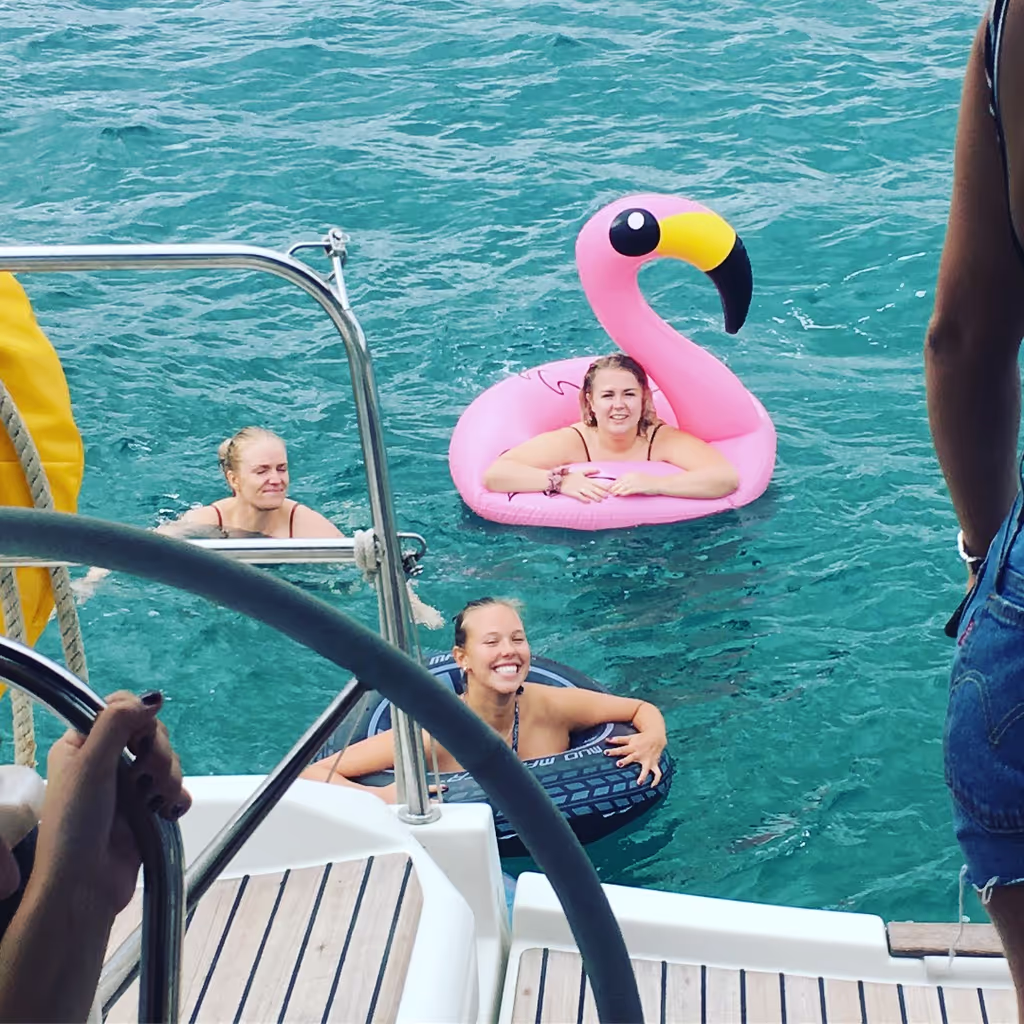 Barcelona Private Tour - swimming time