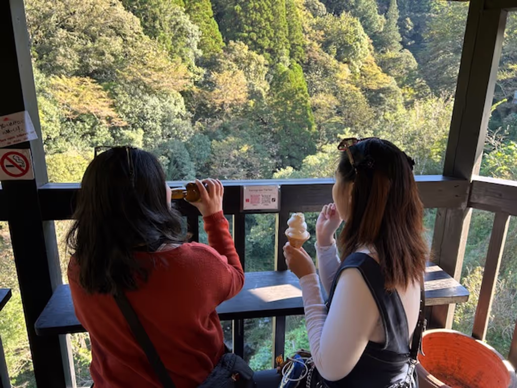 Miyazaki Private Tour - Enjoying a coffee near Amanoiwato!