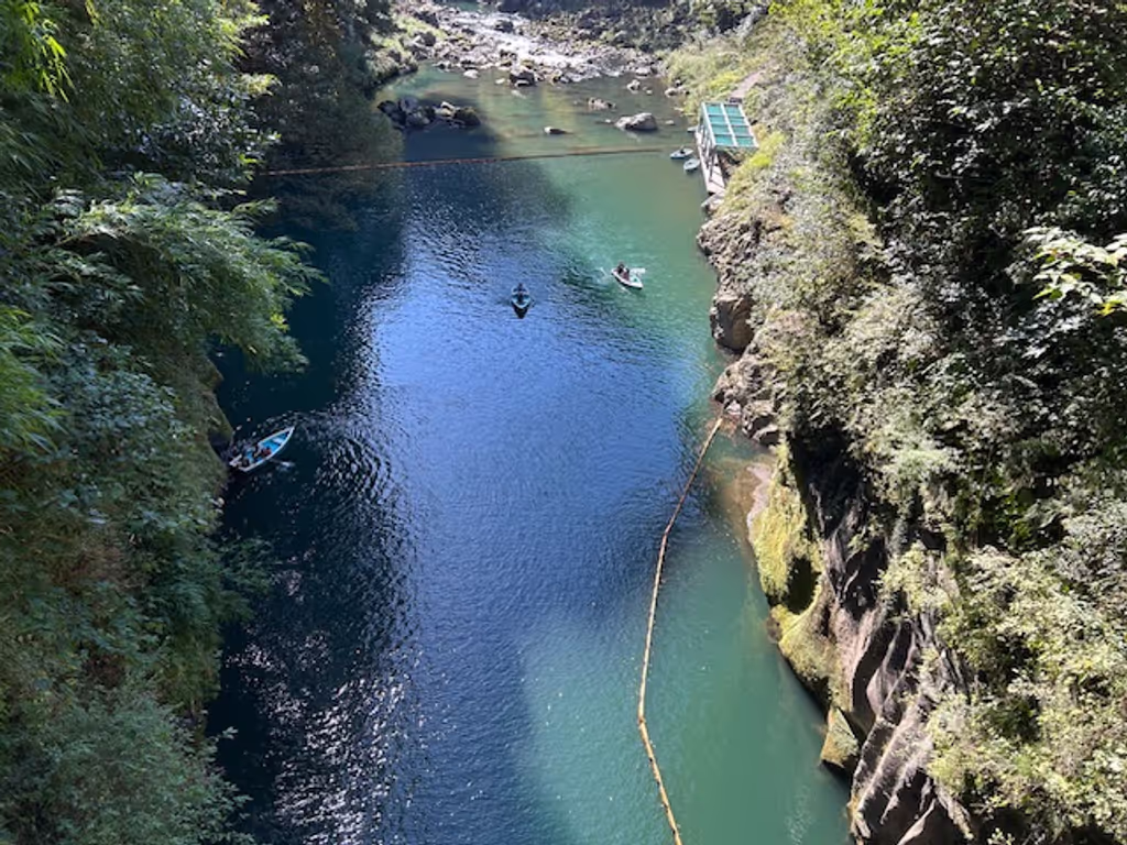 Miyazaki Private Tour - Boats in the gorge