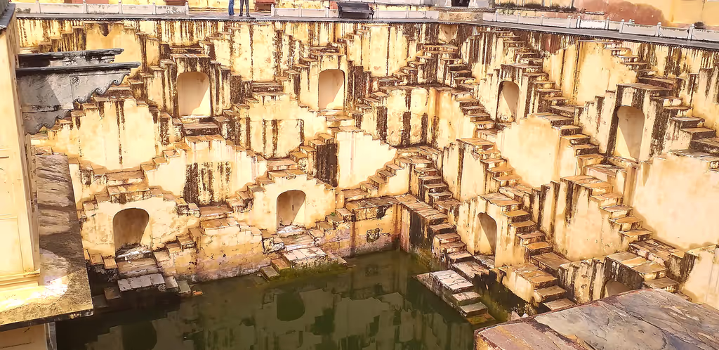 Delhi Private Tour - panna meena ka kund stepwell Jaipur