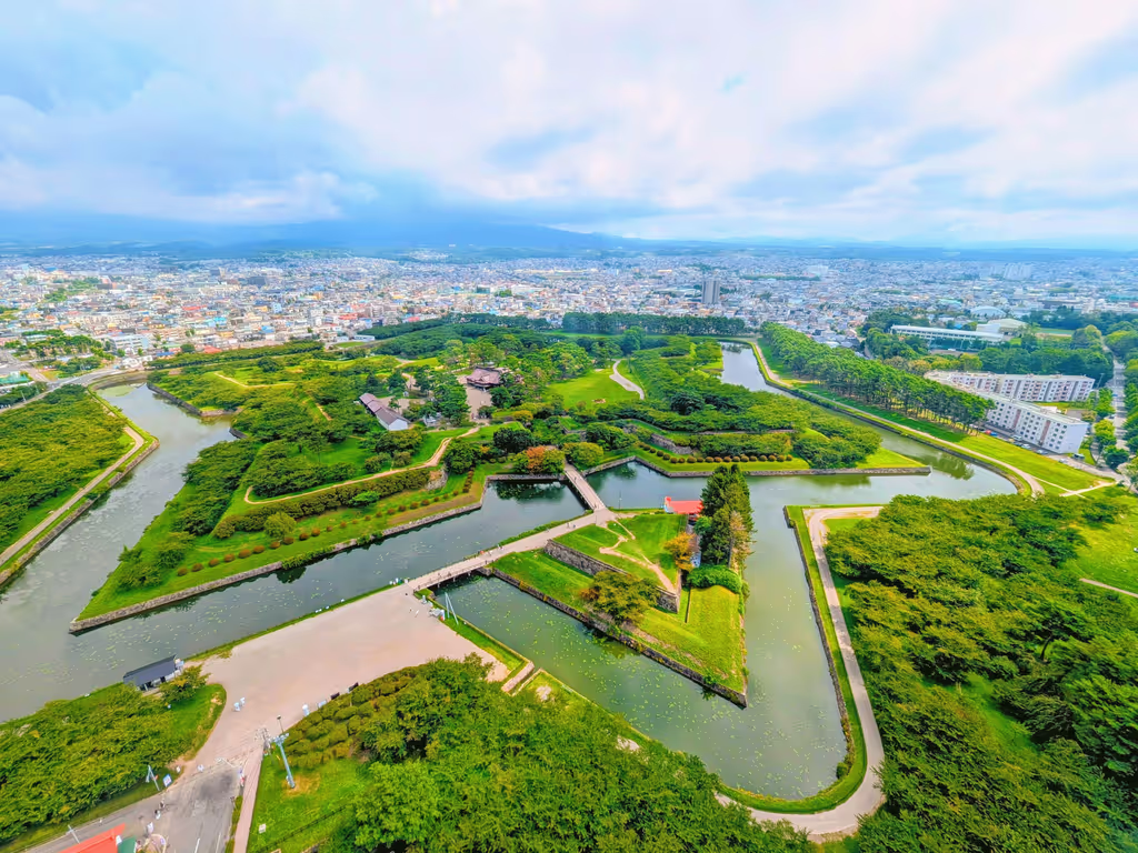 Hakodate Private Tour - View of Goryokaku from the tower
