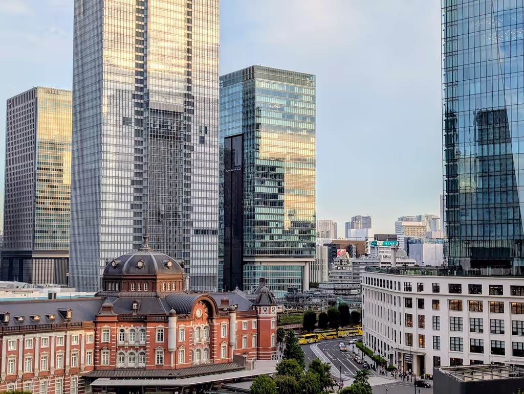 Tokyo Private Tour - Tokyo station (left) and Japan post (right)