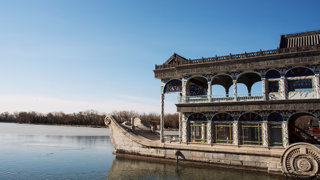 Beijing Private Tour - marble boat from summer palace