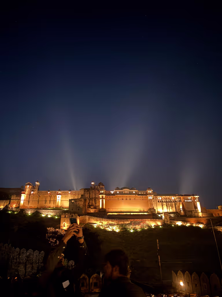 Jaipur Private Tour - Amber Fort am Abend