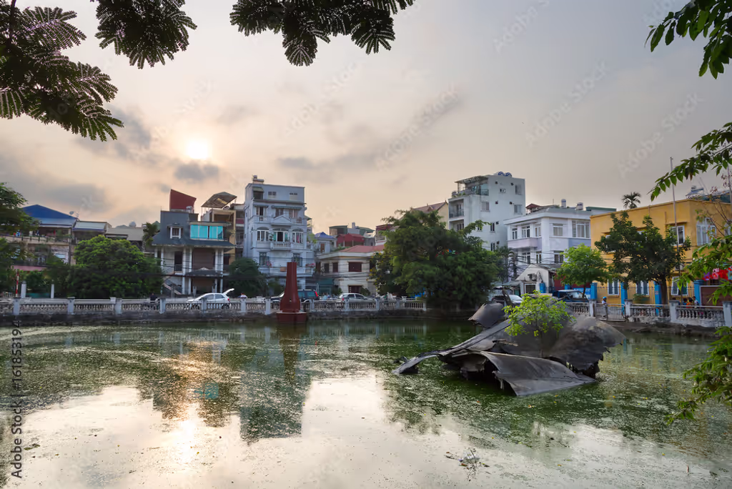 Hanoi Private Tour - B52 wreckage lake