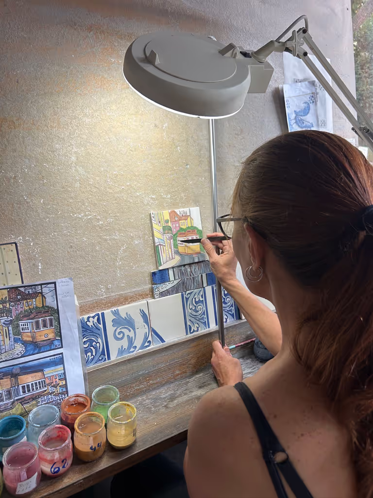 Lisbon Private Tour - Tiles Factory Detailed work