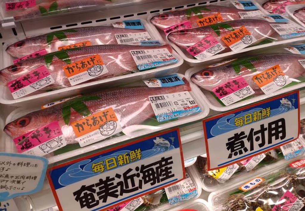 Amami Private Tour - Fresh fish at local market