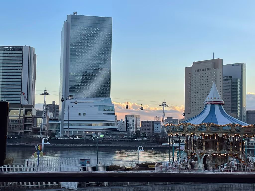 Yokohama Private Tour - Cosmo World at dusk