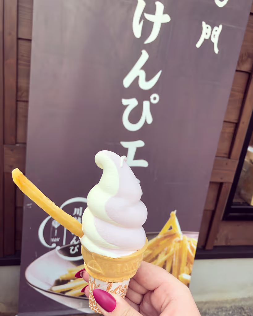 Saitama Private Tour - Sweet potato ice cream cream