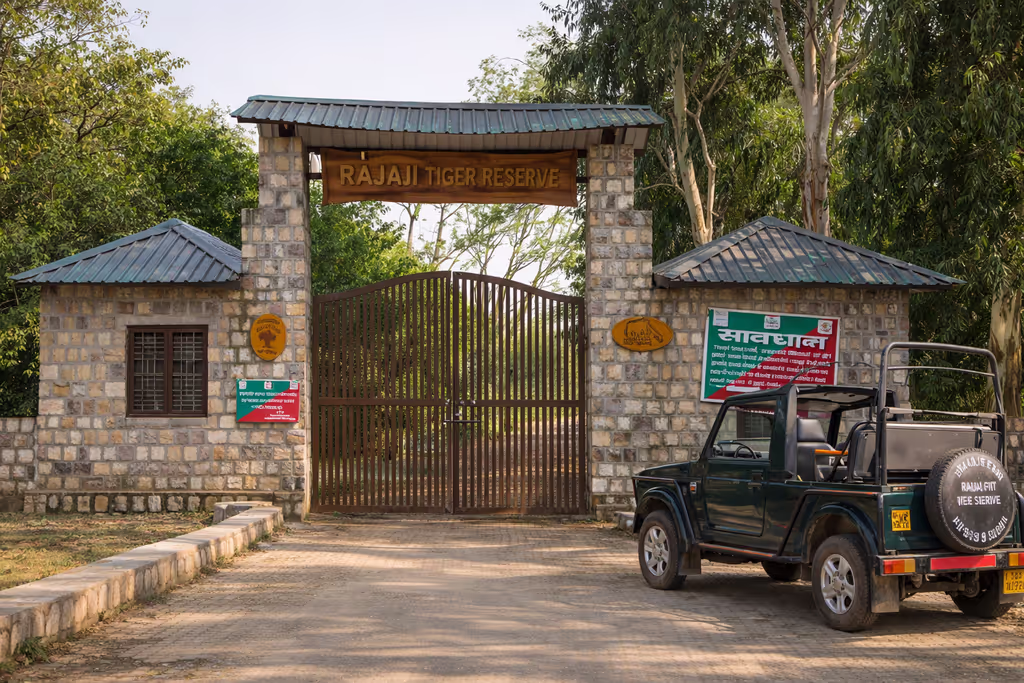 Rishikesh Private Tour - Rajaji Tiger Reserve entrance gate