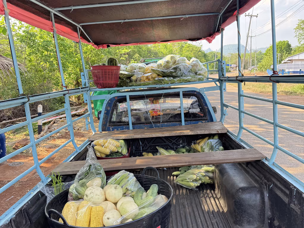 Bangkok Private Tour - Fresh vegetables and fruits will be prepared for y