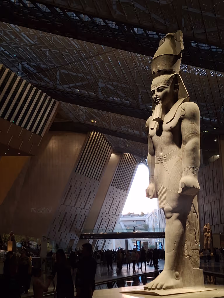 Giza Private Tour - The Great king Ramses the 2nd from the entrance