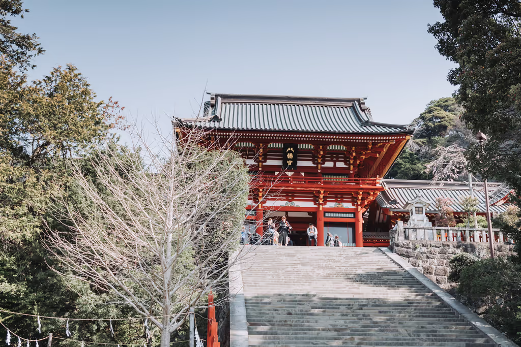 Kamakura Private Tour - Main hall of Tsurugaoka Hachimangu