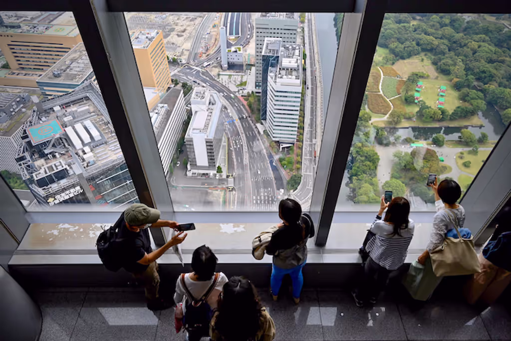 Kanagawa Private Tour - 2022, Observation Deck at Caretta Shiodome