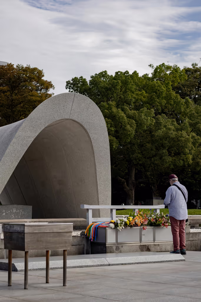 Hiroshima Private Tour - Cenotaph at Peace Memorial Park