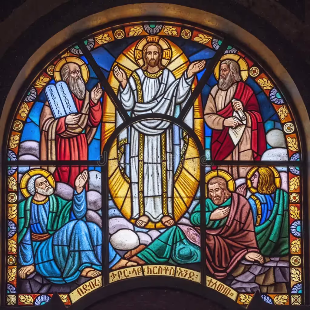 Addis Ababa Private Tour - Stained Glass Windows Inside Holy Trinity