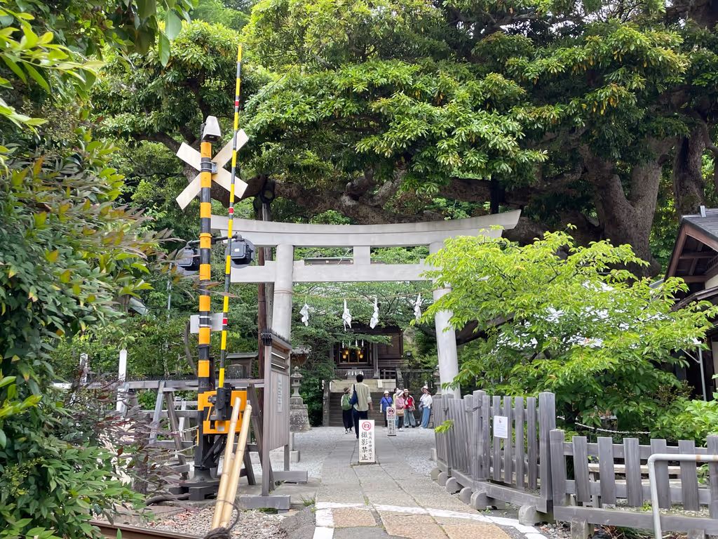Kamakura Private Tour - Goryo ShrineーOld shrine with  sound of the Enoden